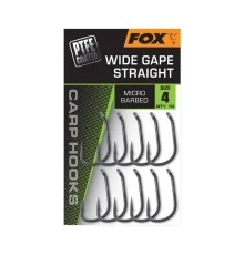 Крючки с широким зевом и прямым жалом FOX Wide Gape Straight