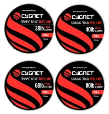Леска плетеная Cygnet Sinking Braided Reel Line 30lb