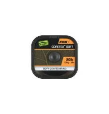 Мягкий плетеный поводковый материал в оплетке Fox EDGES Naturals Coretex Soft 25lb