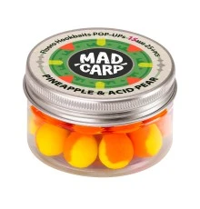 Плавающие бойлы Mad Carp Baits Fluoro POP-UP Pineapple & Acid Pear 15mm