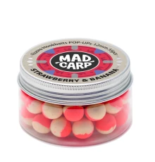 Плавающие бойлы Mad Carp Baits Fluoro POP-UP Strawberry & Banana 12mm