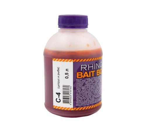 Ликвид  Rhino Baits C4 Booster Liquid Food  500мл ЦИТРУС+РЫБА