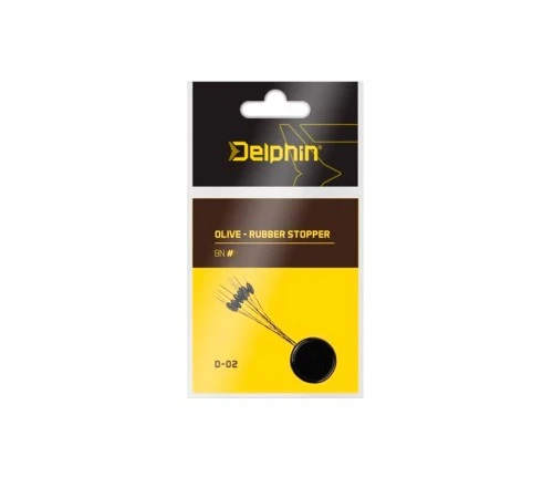 Стопоры резиновые Delphin OLIVE Medium