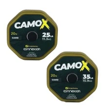 Плетеный поводковый материал Ridge Monkey Connexion CamoX Stiff Coated Hooklink 25lb