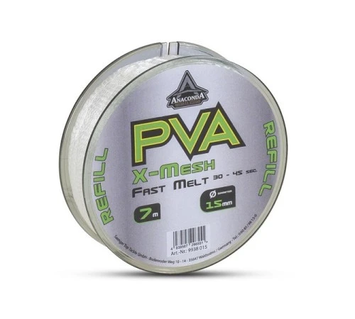 Сетка быстрорастворимая ANACONDA Fast Melt PVA X-Mesh Refill 20mm - 7m
