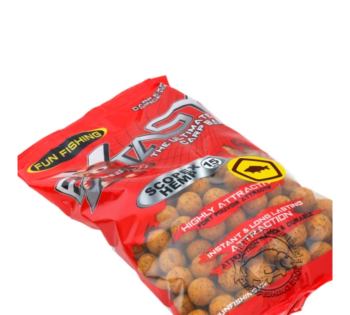 Тонущие бойлы Fun Fishing Extasy Bouillettes Scopex & Hemp