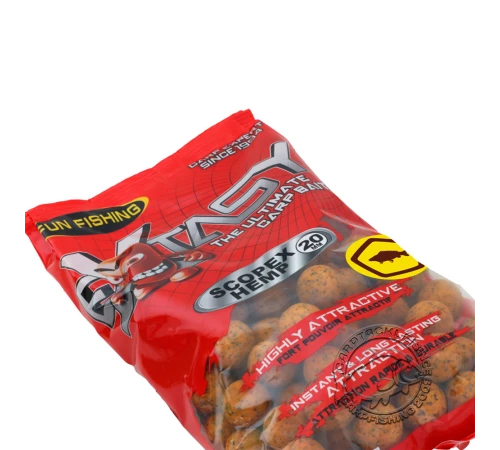 Тонущие бойлы Fun Fishing Extasy Bouillettes Scopex & Hemp