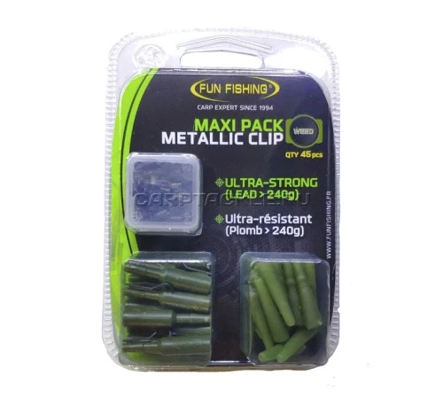 Набор безопасных клипс Fun Fishing Maxi Pack Metallic Clip Weed