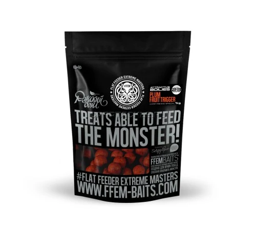 Тонущие бойлы 23мм FFEM Русский Бойл Super Plum 23 mm 1kg Слива