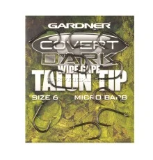 Крючки карповые с широким зевом размер №6 Gardner Talon Tip Covert Dark