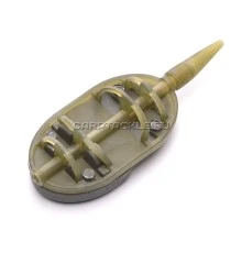 Кормушка методная средняя 80гр Preston In-Line Flat Method Feeder L