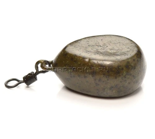 Грузило 113гр плоская грушевидная форма Korda Flat Pearl Swivel 4.0oz