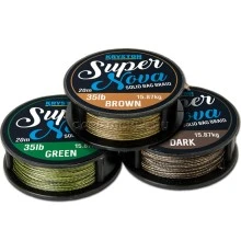 Мягкий плетеный материал зеленый Kryston Super Nova 15lb 20m Weed